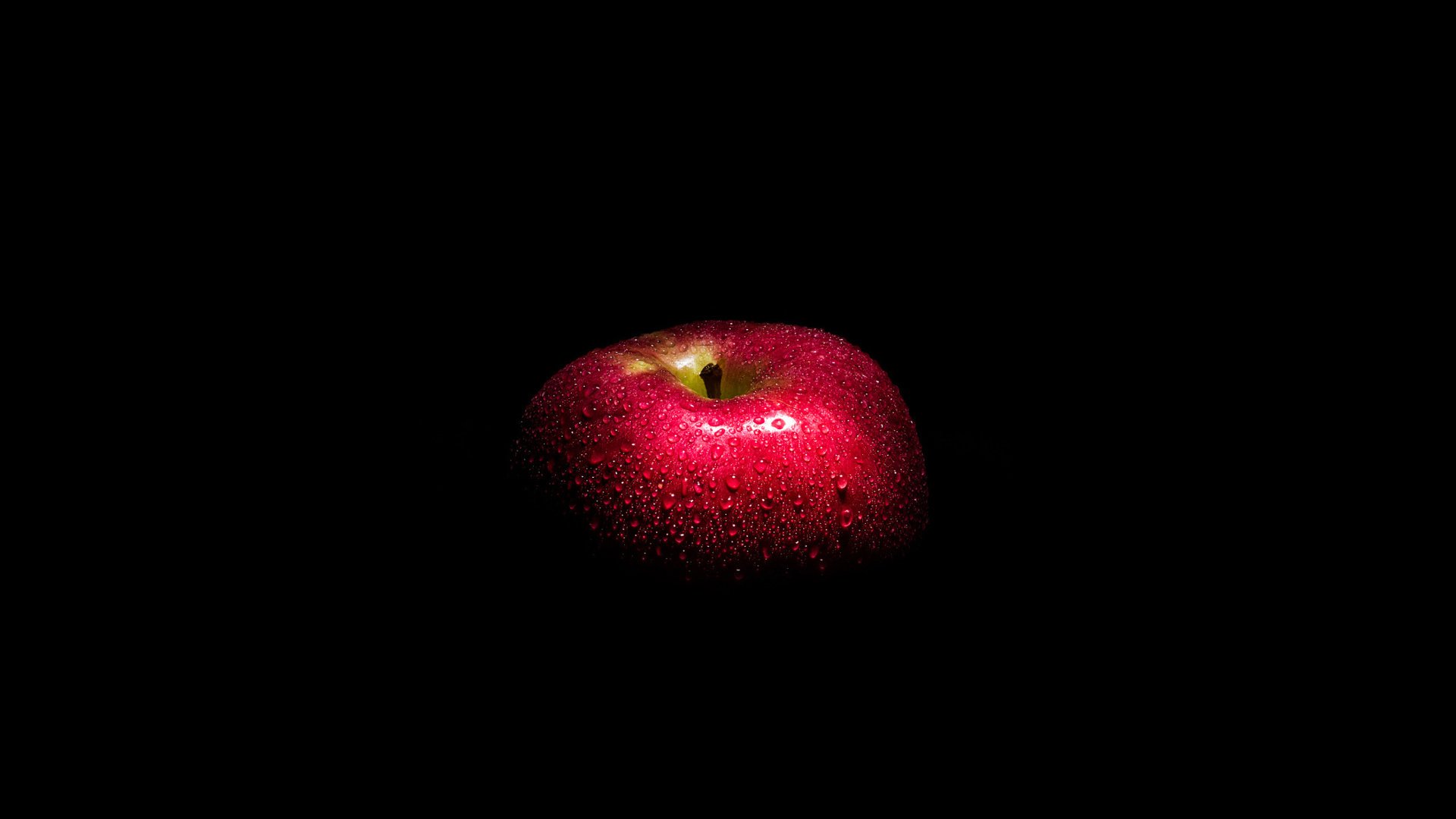 ダークアップル壁紙,静物写真,黒,赤,フルーツ,林檎