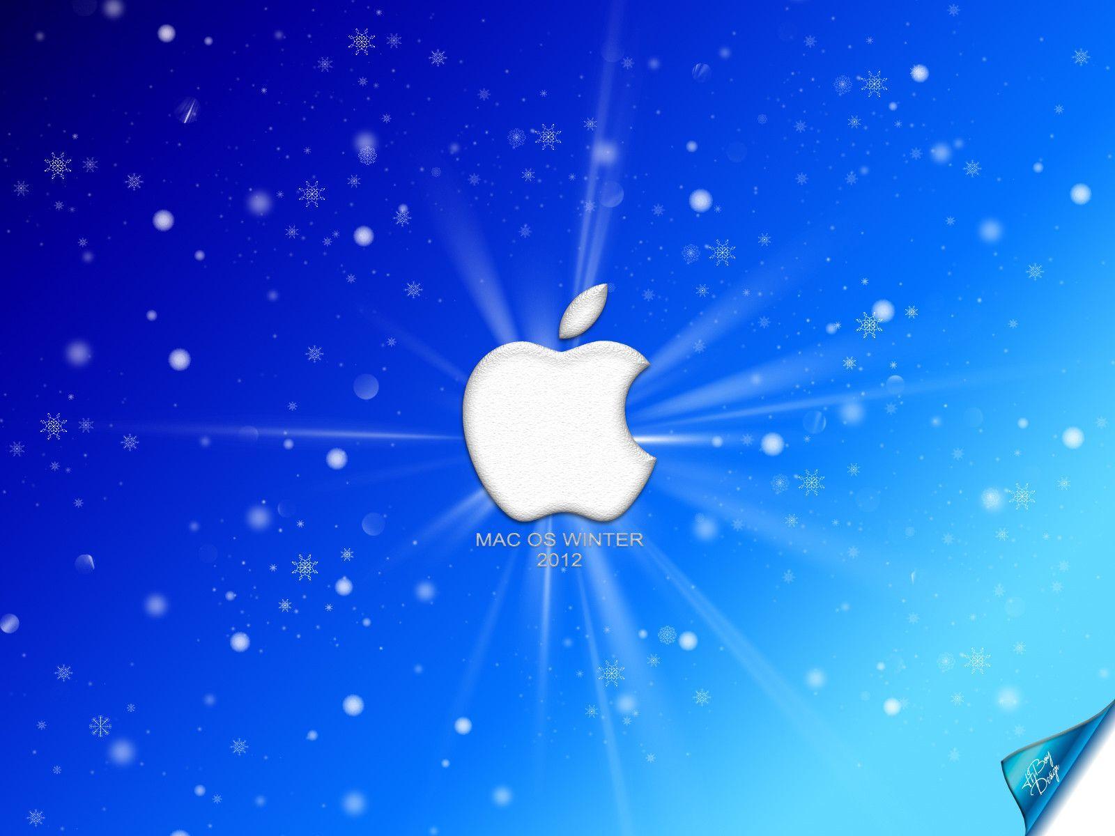 winter mac wallpaper,blue,sky,atmosphere,technology,space