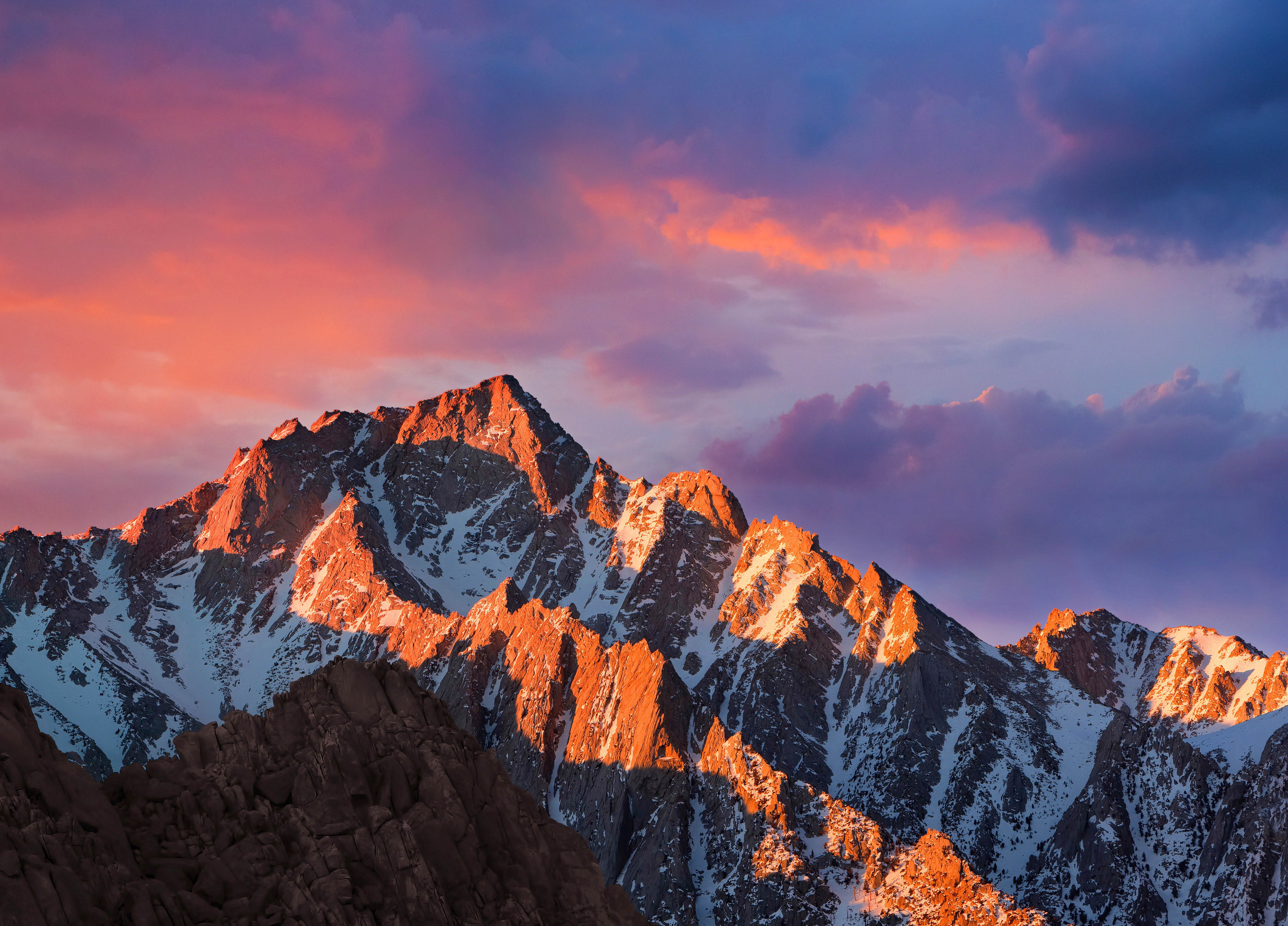 mac壁紙自然,山,空,山脈,自然,海嶺