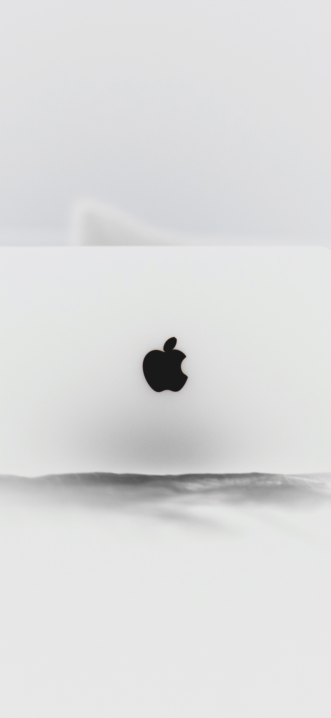 white apple wallpaper,white,black and white,logo