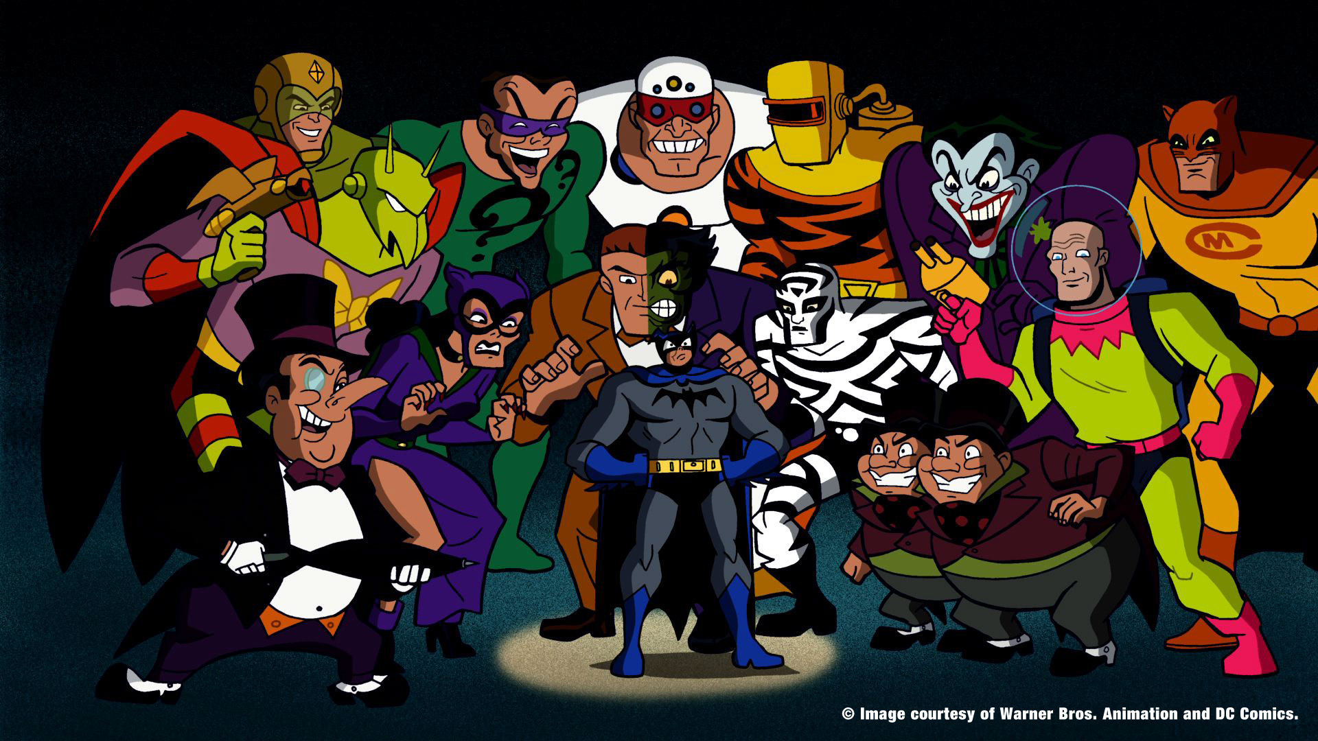 fondos de pantalla de villanos de batman,dibujos animados,personas,grupo social,dibujos animados,equipo