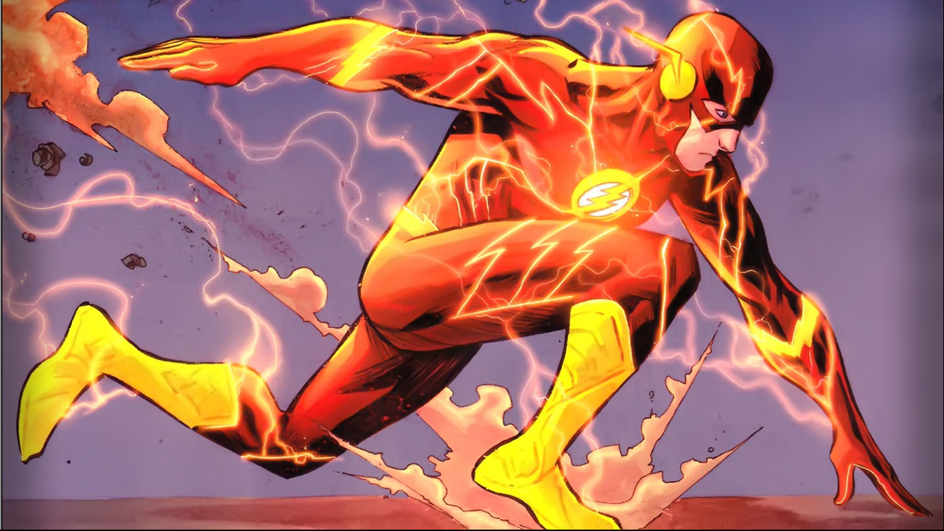 flash comic wallpaper,fictional character,superhero,flash,cg artwork,organism