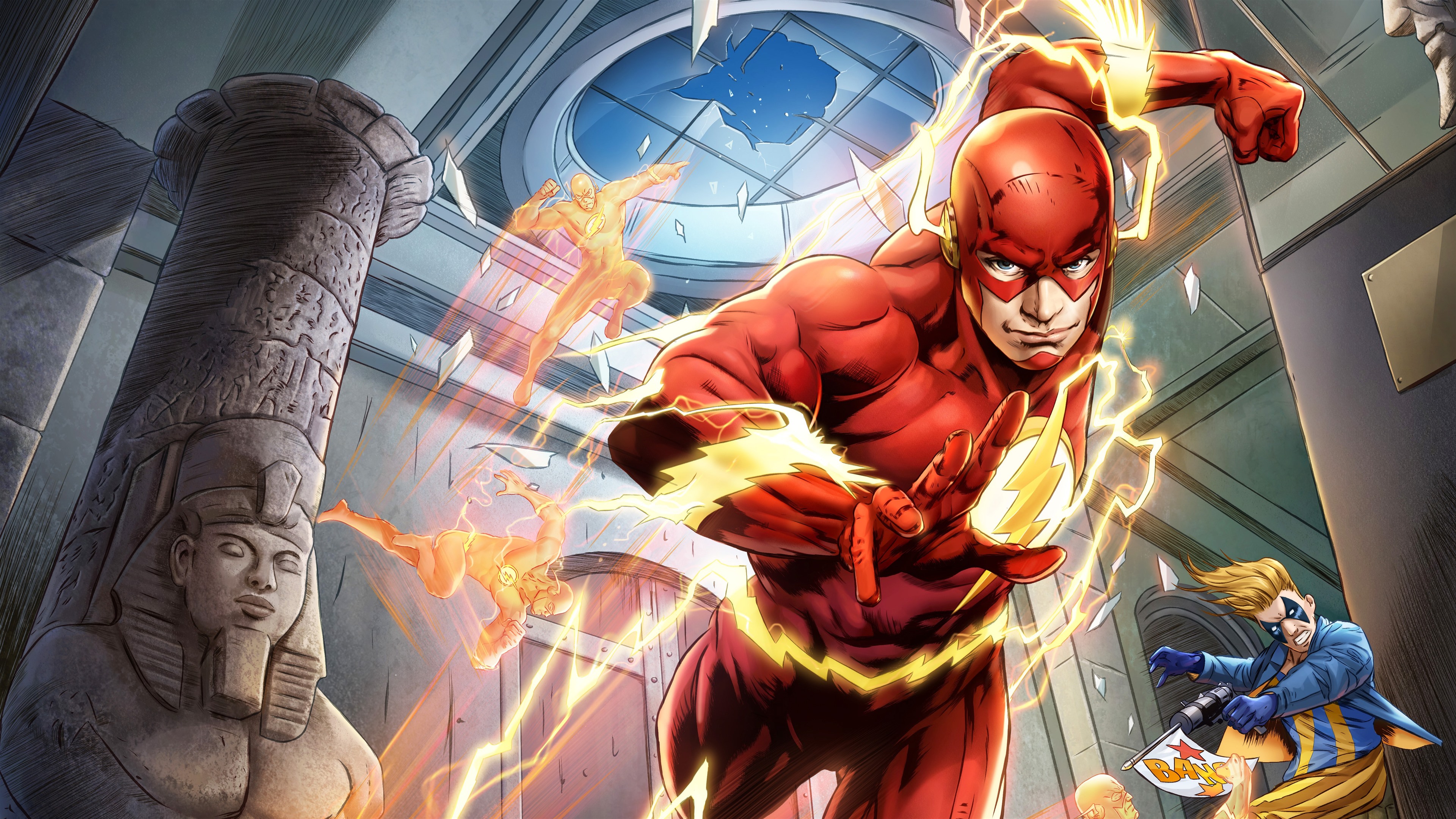 flash comic wallpaper,personaje de ficción,superhéroe,ficción,cg artwork,ilustración