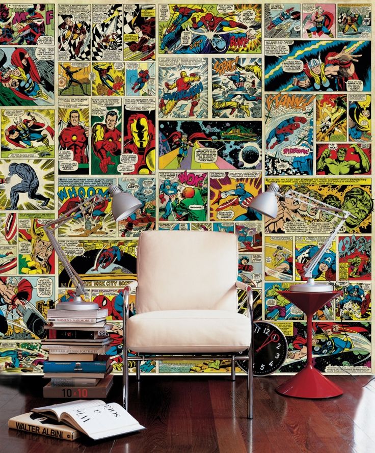 comic book wallpaper for walls,wall,room,collection,design,interior design