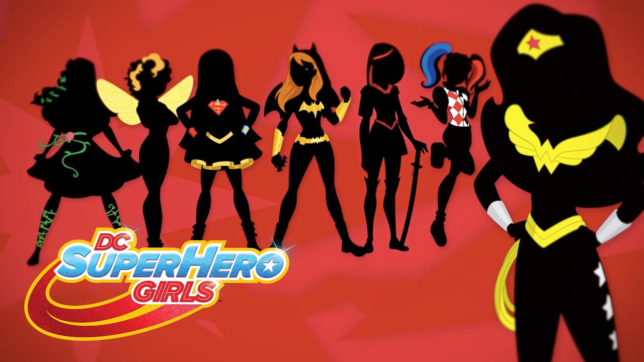 superhero girls wallpaper,cartoon,yellow,fictional character,animation,font