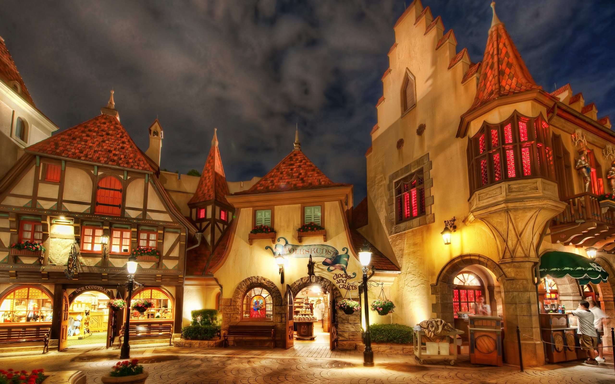 the town wallpaper,landmark,town,building,architecture,night