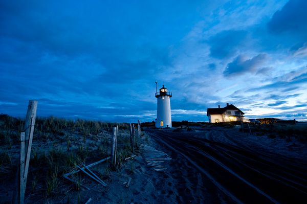 carta da parati cape cod,cielo,blu,faro,faro,paesaggio naturale