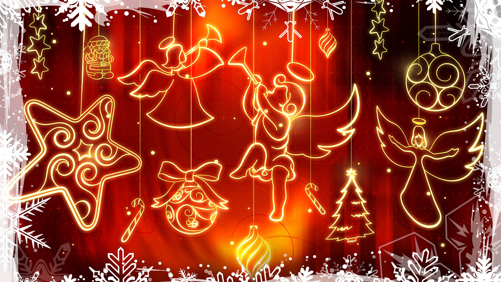 merry christmas full hd wallpaper,red,christmas decoration,text,christmas ornament,fête