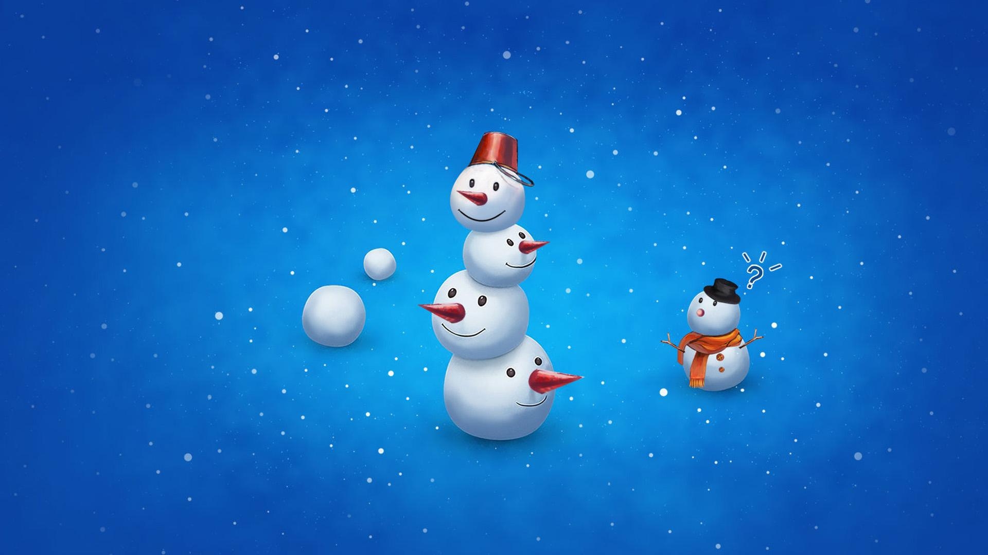 귀여운 크리스마스 벽지,눈사람,하늘,눈,생기,겨울