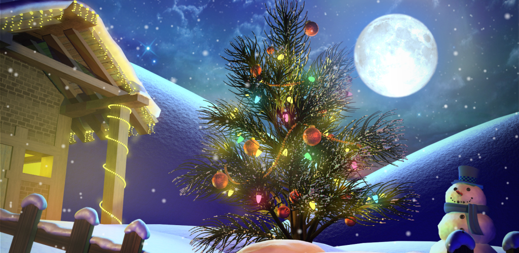 navidad live wallpaper hd,árbol de navidad,navidad,árbol,nochebuena,cielo