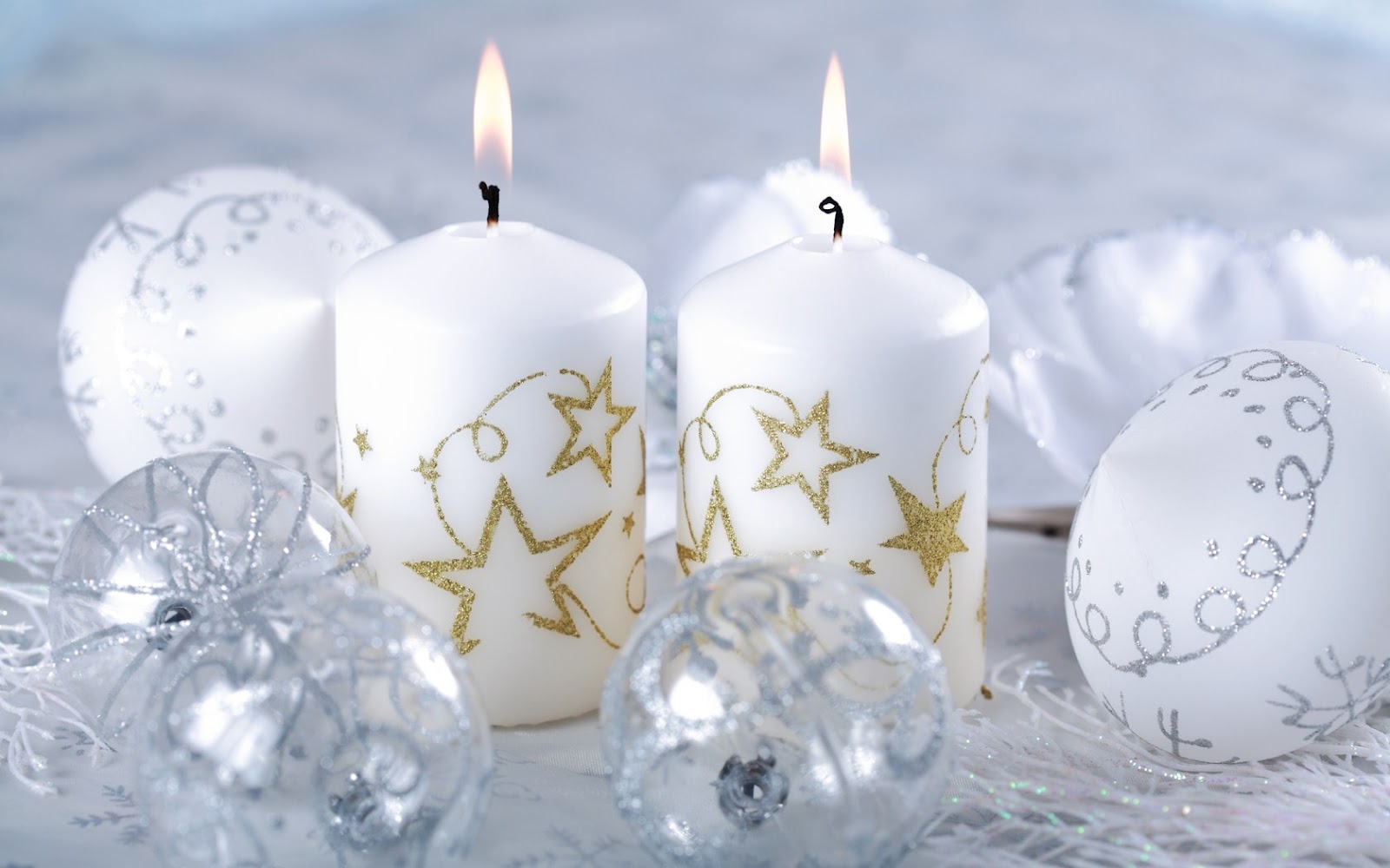 화이트 크리스마스 벽지,양초,하얀,조명,화합 촛불,크리스마스 장식