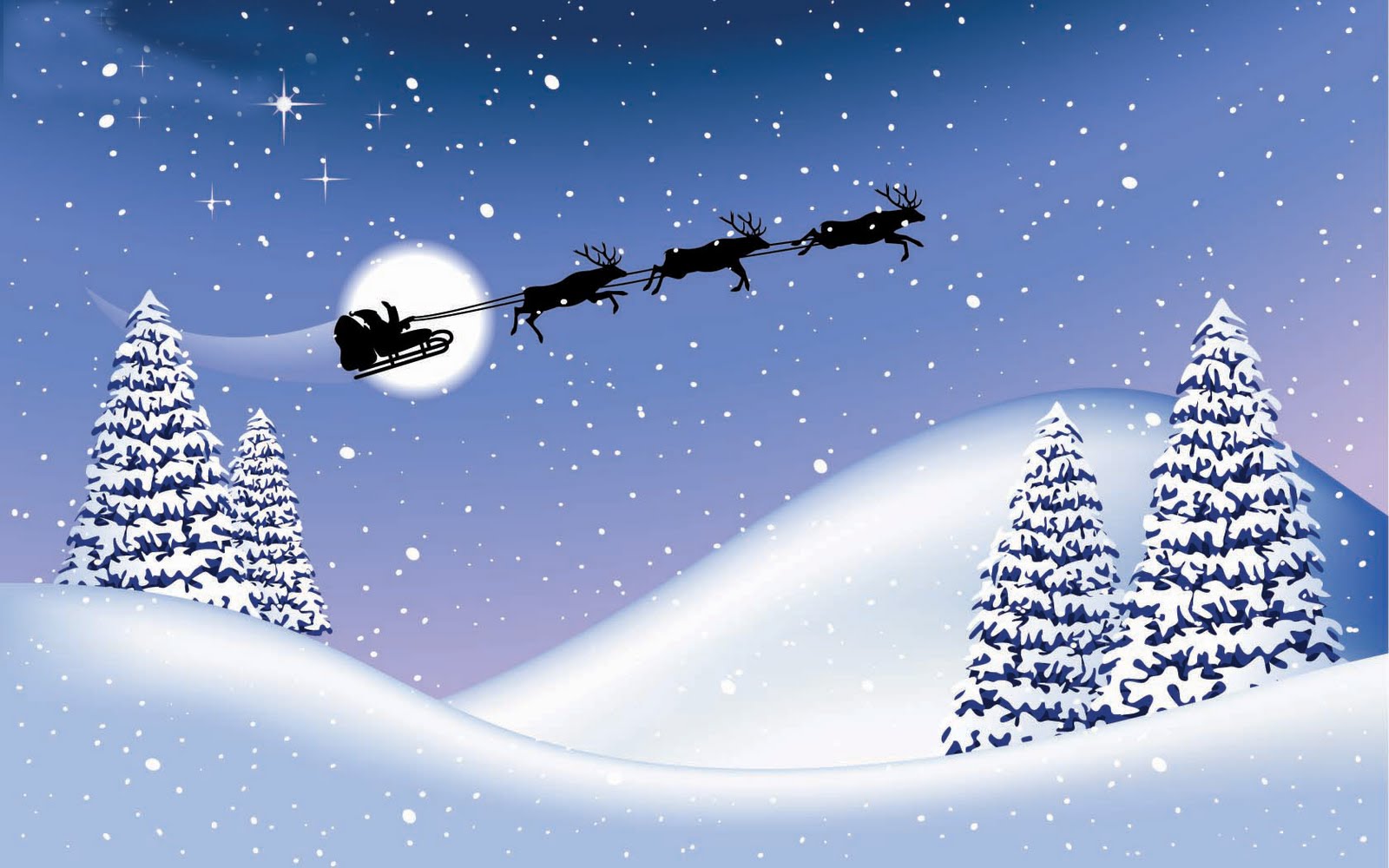 クリスマスのラップトップの壁紙,冬,雪,空,木,クリスマス・イブ