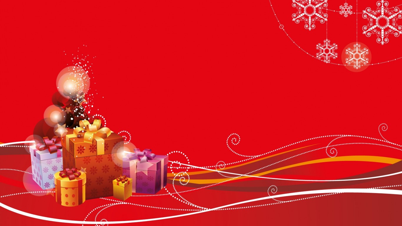 carta da parati natalizia 1366x768,rosso,decorazione natalizia,evento,ornamento di natale,vigilia di natale