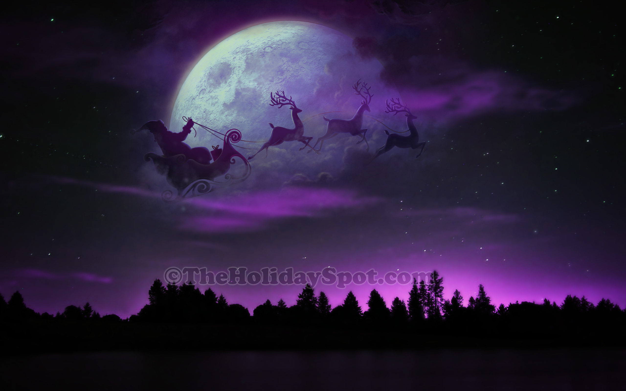 クリスマス壁紙hdワイド画像,空,自然,紫の,光,バイオレット