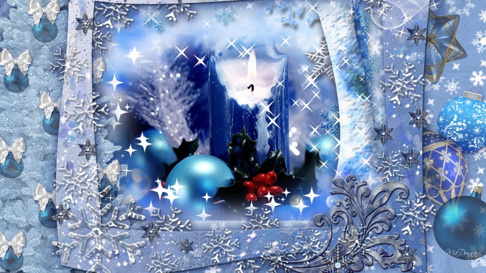 christmas wallpaper hd widescreen,blue,winter,christmas ornament,christmas,christmas eve