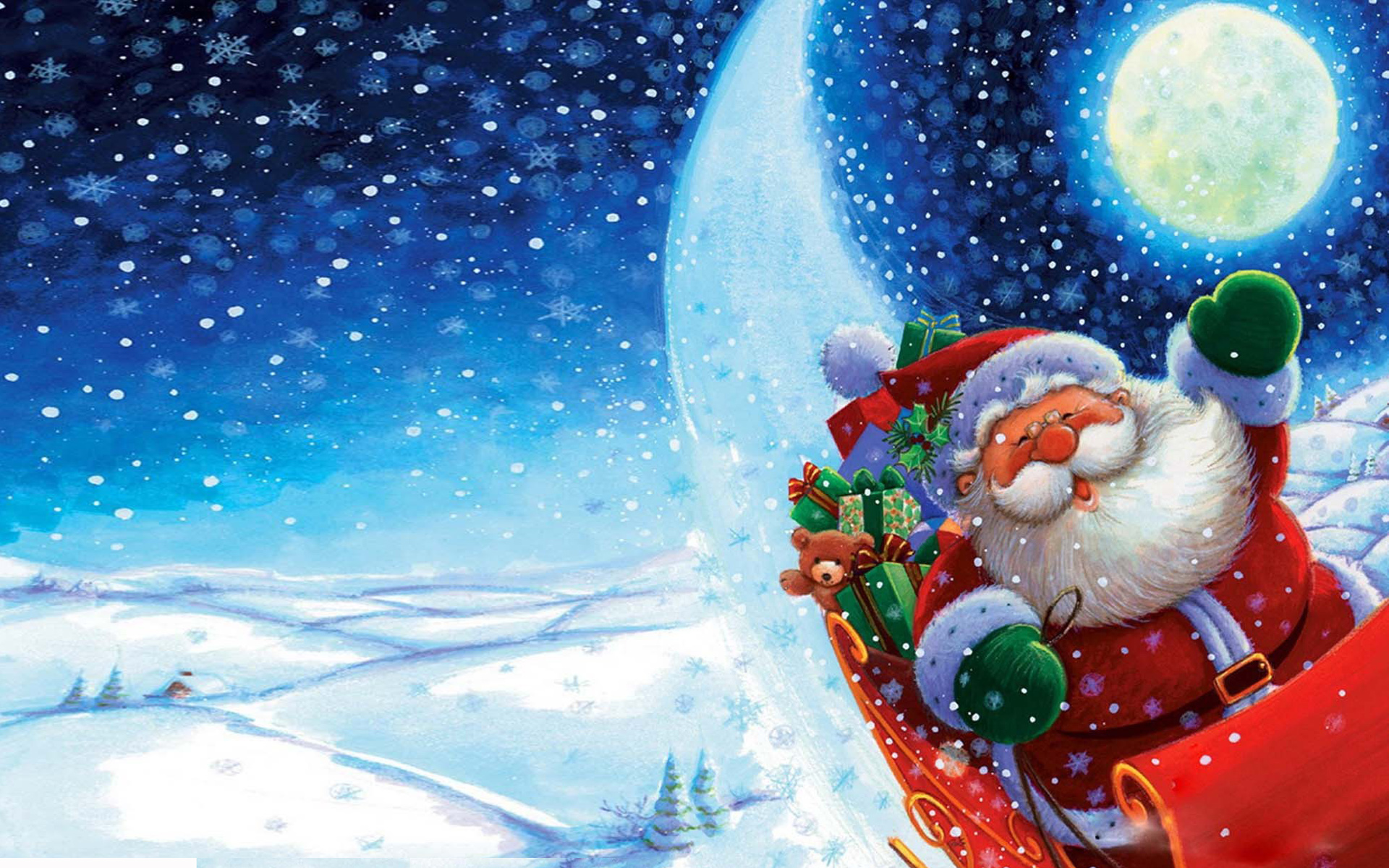 new christmas wallpaper,santa claus,christmas eve,christmas,winter,fictional character