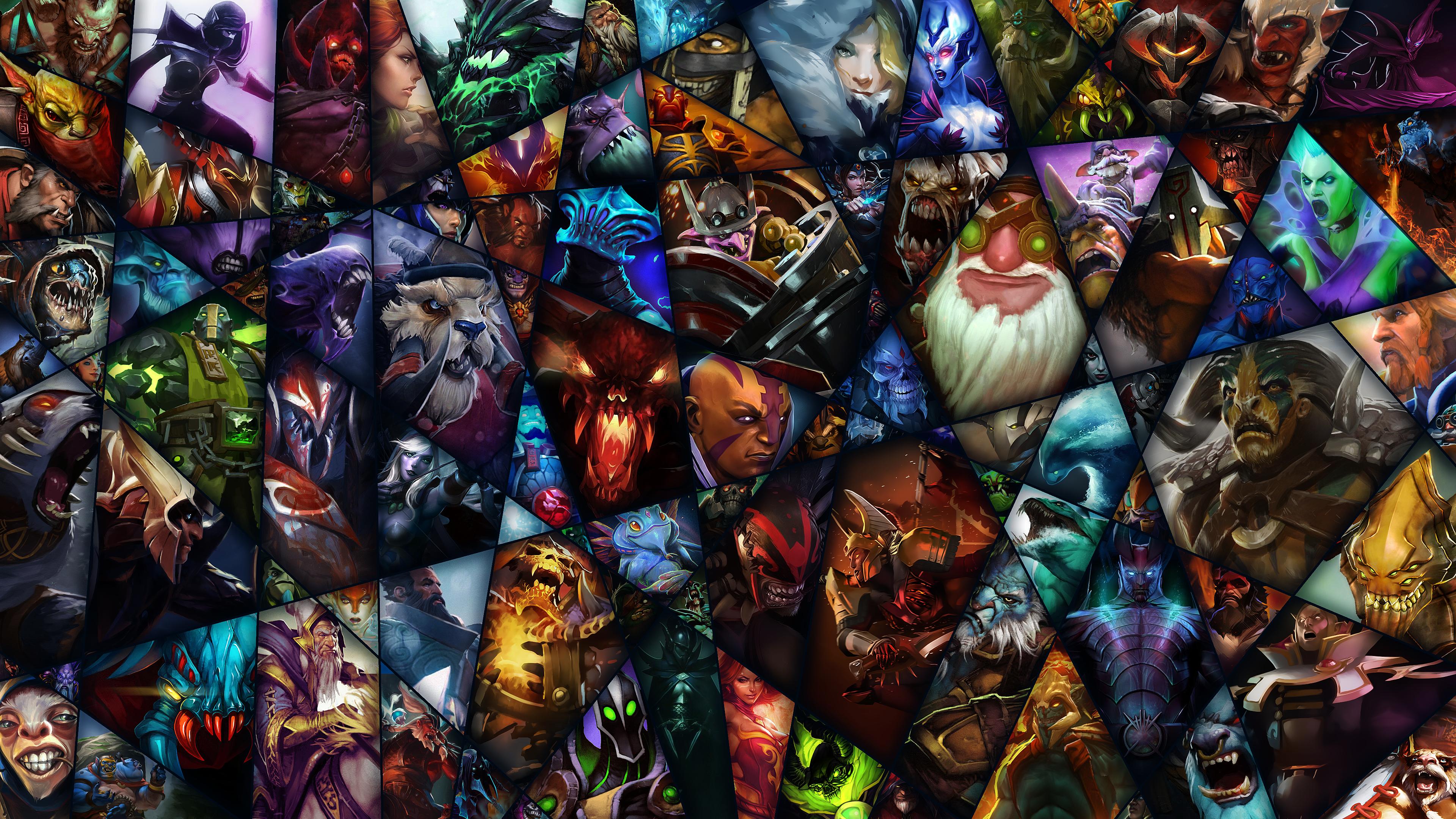 dota heroes wallpaper,art,stained glass,glass,fictional character,games