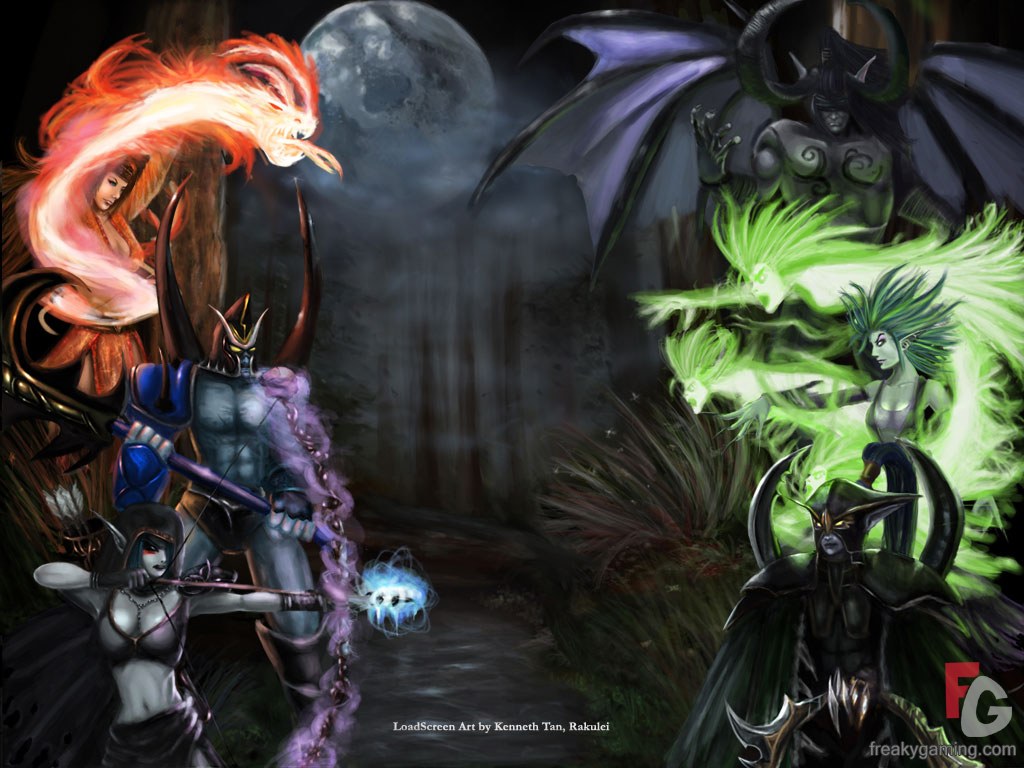 dota heroes wallpaper,action adventure game,cg artwork,pc game,fictional character,darkness