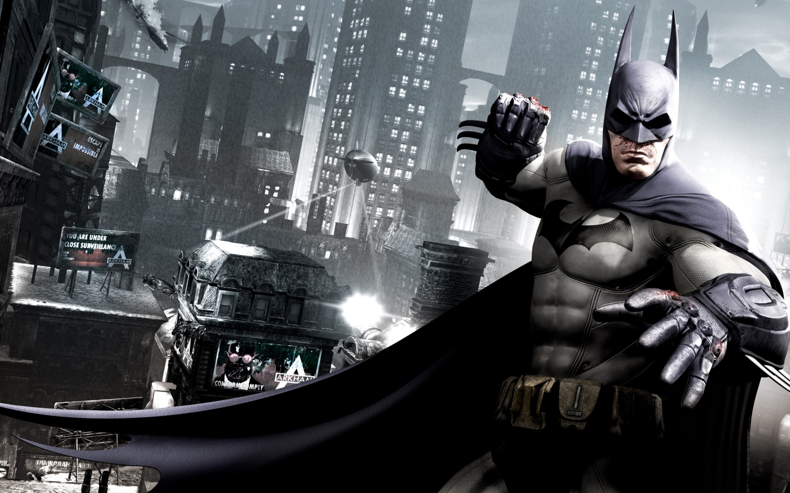 fond d'écran batman arkham city,homme chauve souris,jeu d'aventure d'action,super héros,personnage fictif,ligue de justice