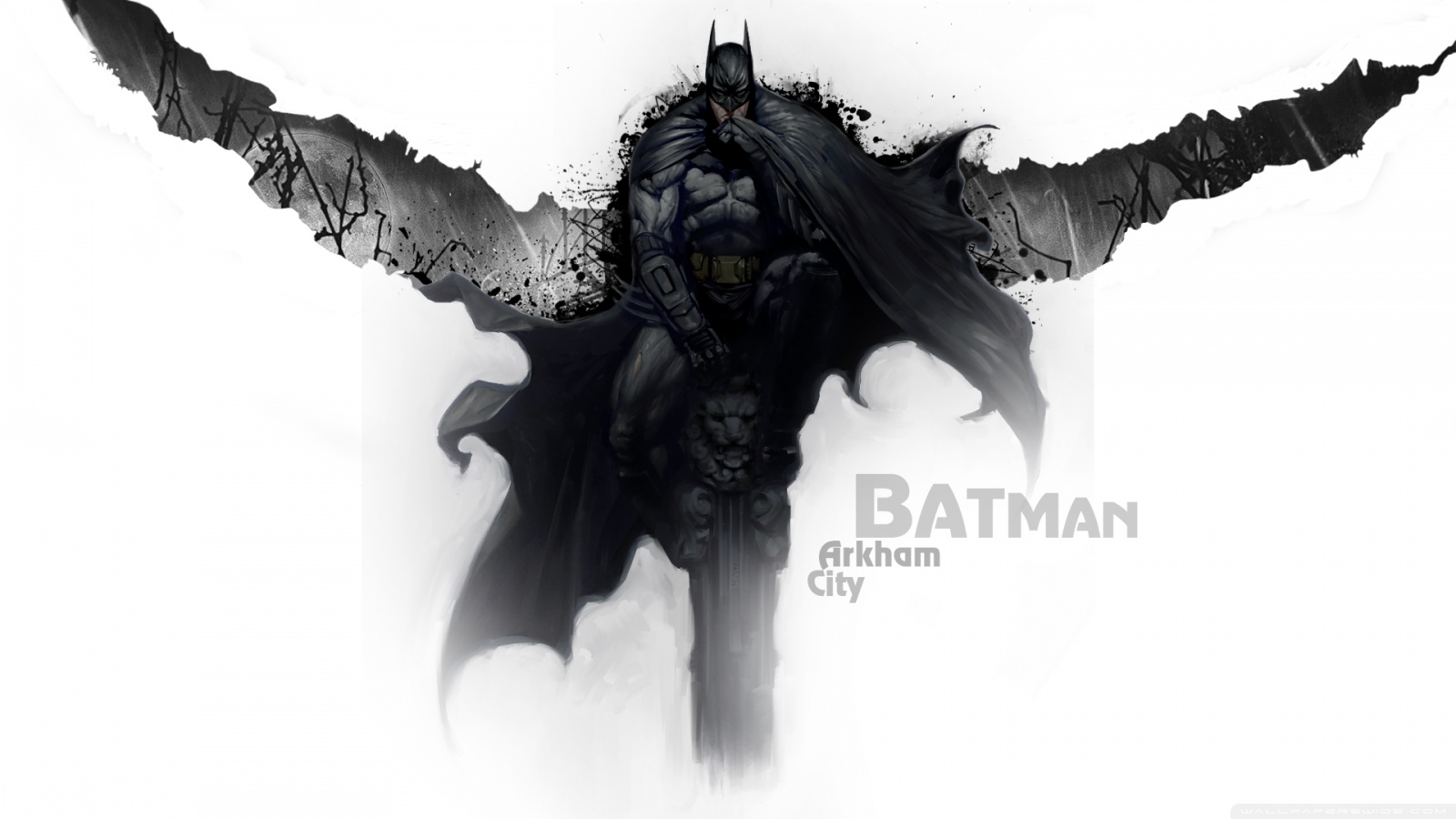 fond d'écran batman arkham city,homme chauve souris,figurine,personnage fictif,la photographie,démon