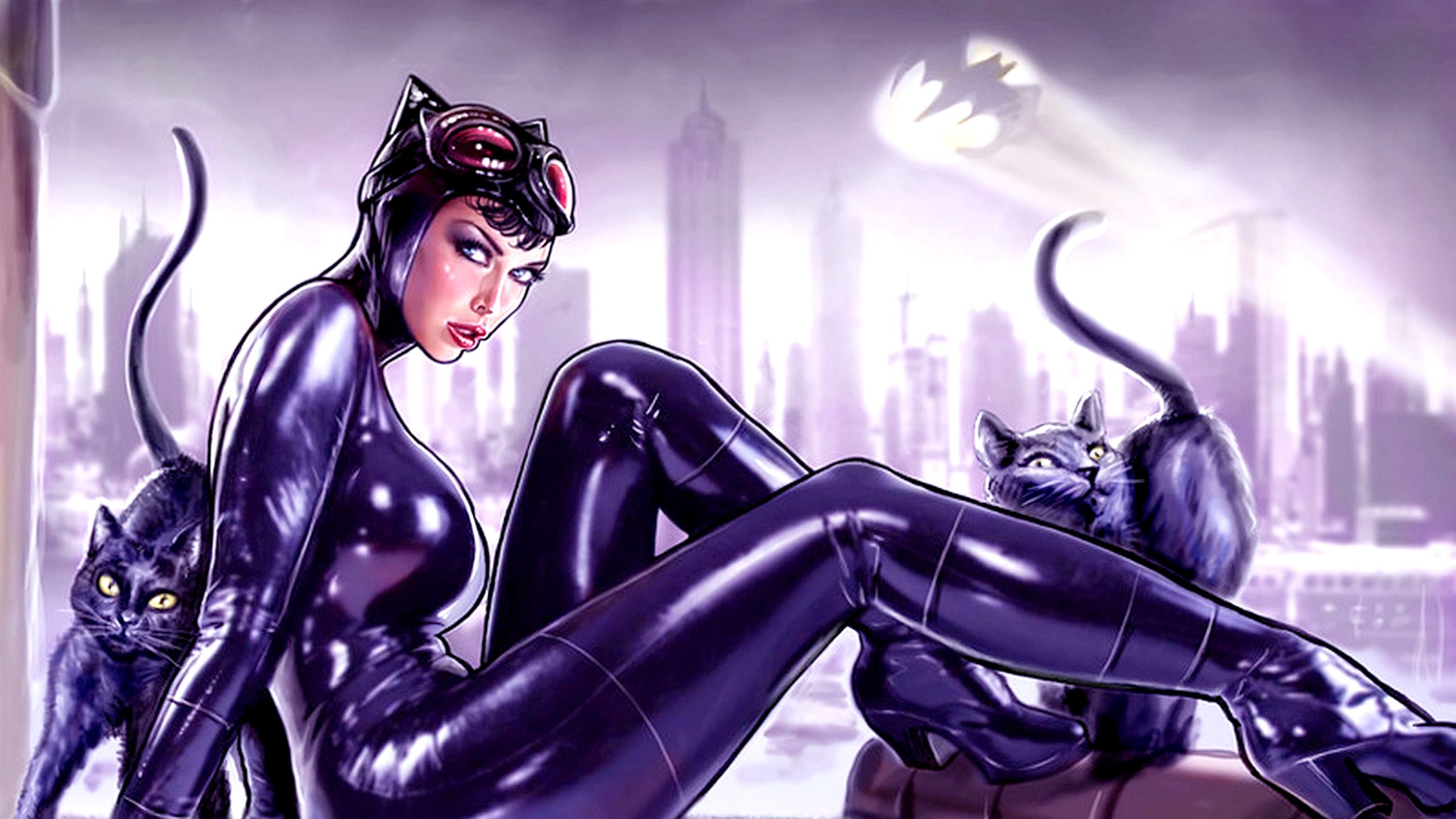 catwoman hd wallpaper,fictional character,cg artwork,supervillain,catwoman,superhero