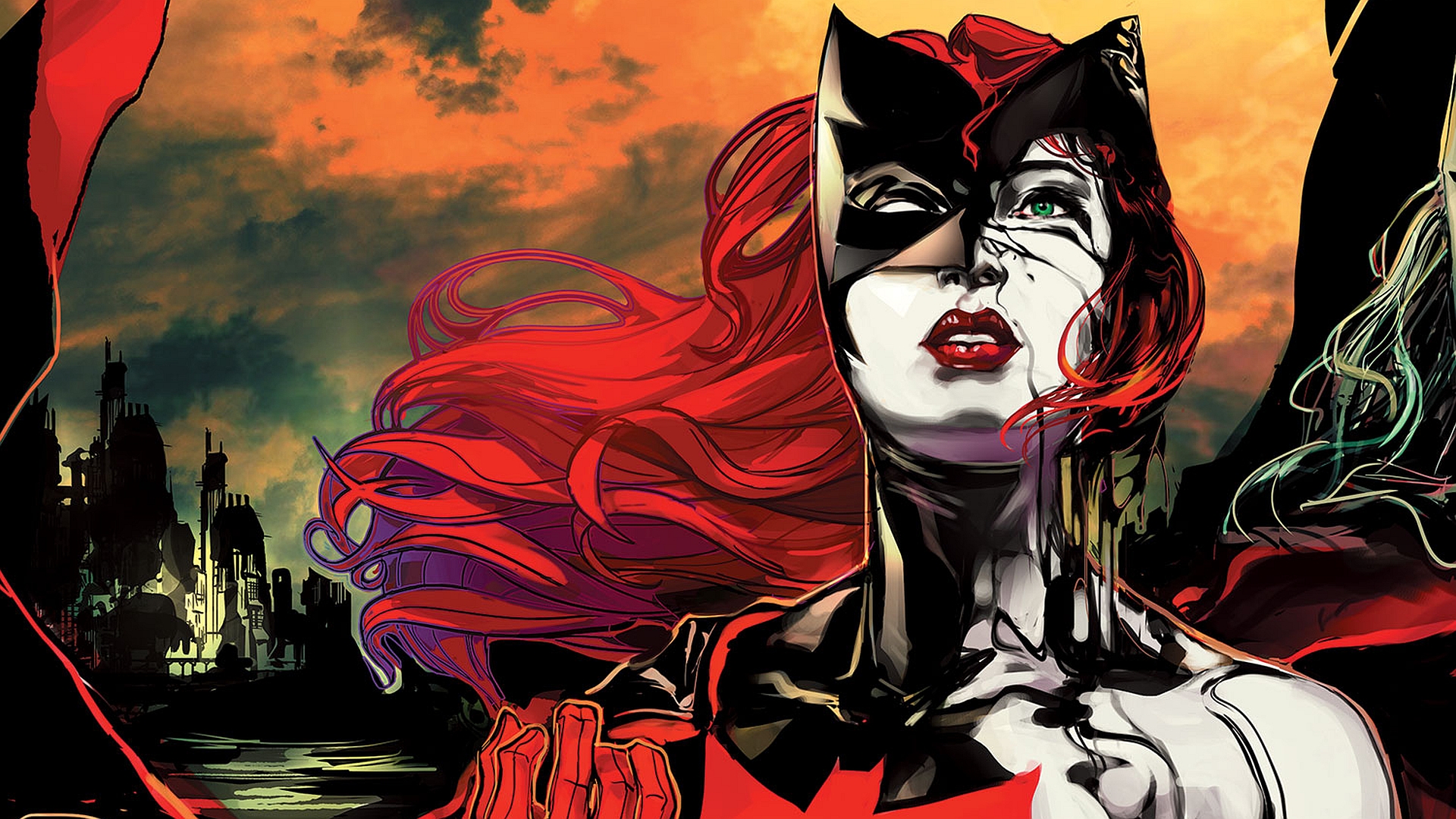 batwoman wallpaper,fictional character,batman,superhero,illustration,supervillain