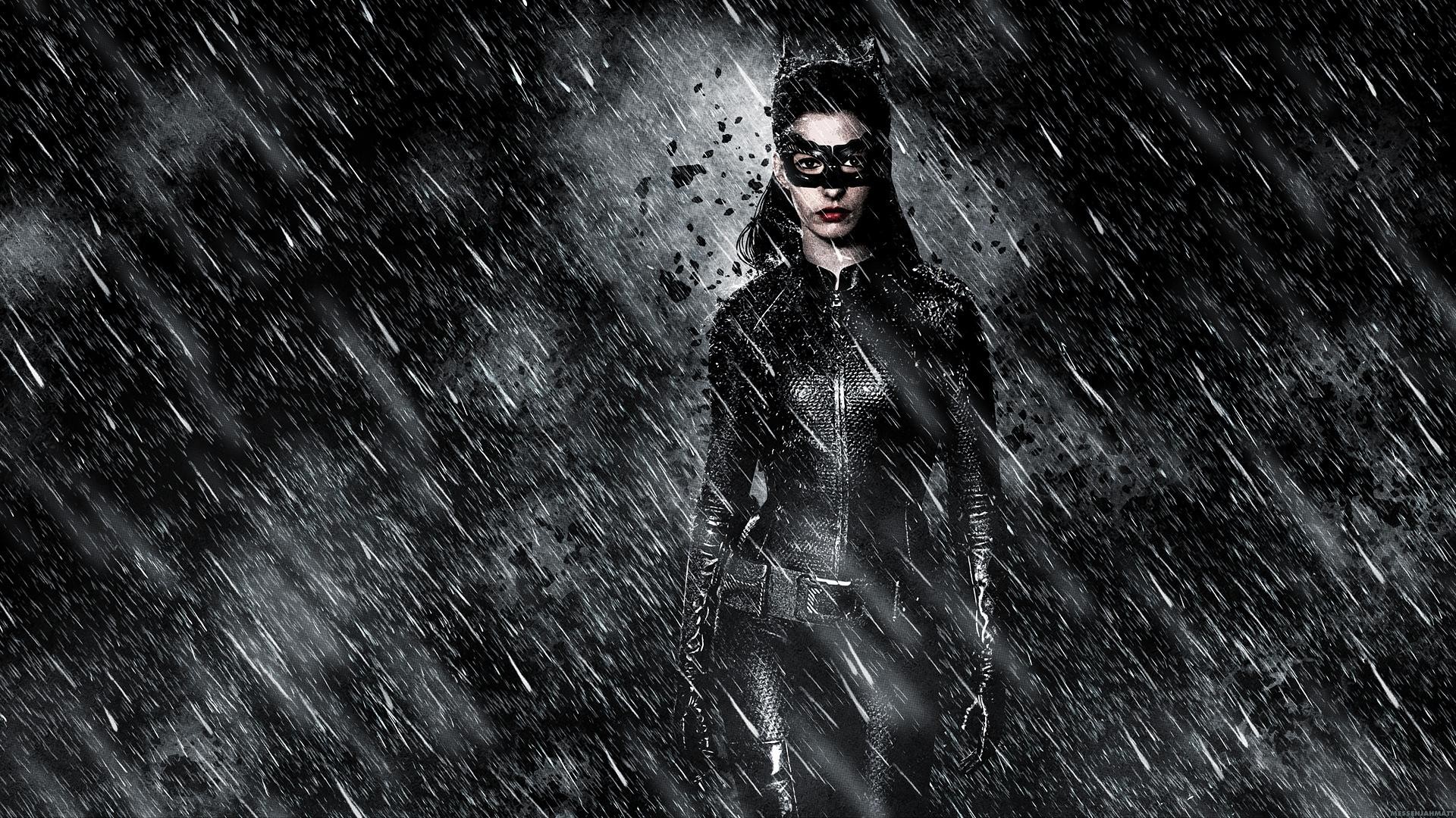 catwoman hd wallpaper,eyewear,darkness,fictional character,black and white,photography