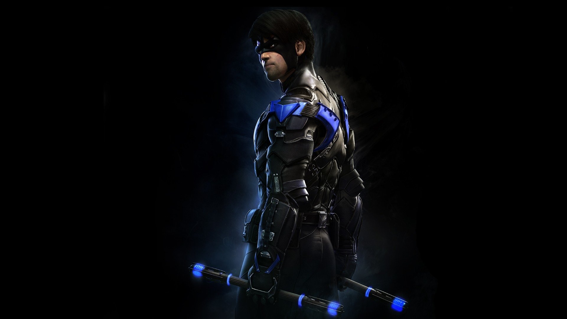 nightwing hd wallpaper,darkness,action figure,cg artwork,fictional character,black hair