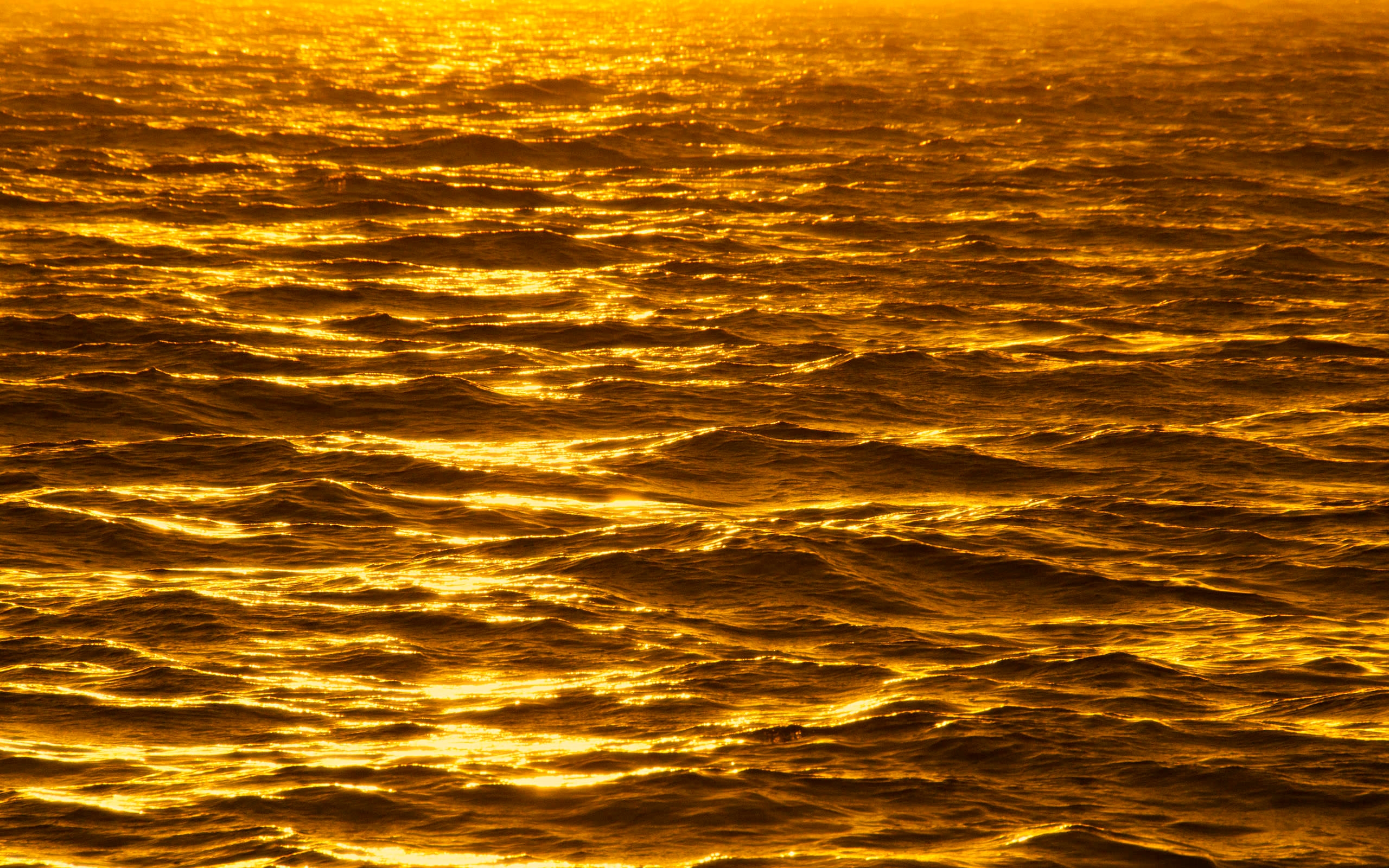 hd壁紙ゴールデン,空,地平線,水,黄,海