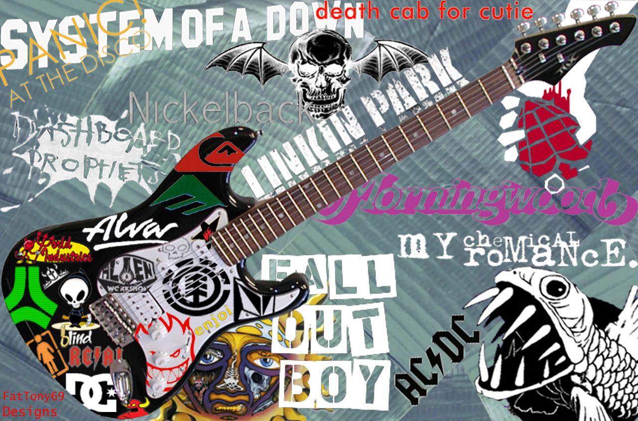 fonds d'écran emo band,guitare,instrument de musique,guitare électrique,accessoire instrument à cordes,instruments à cordes pincées