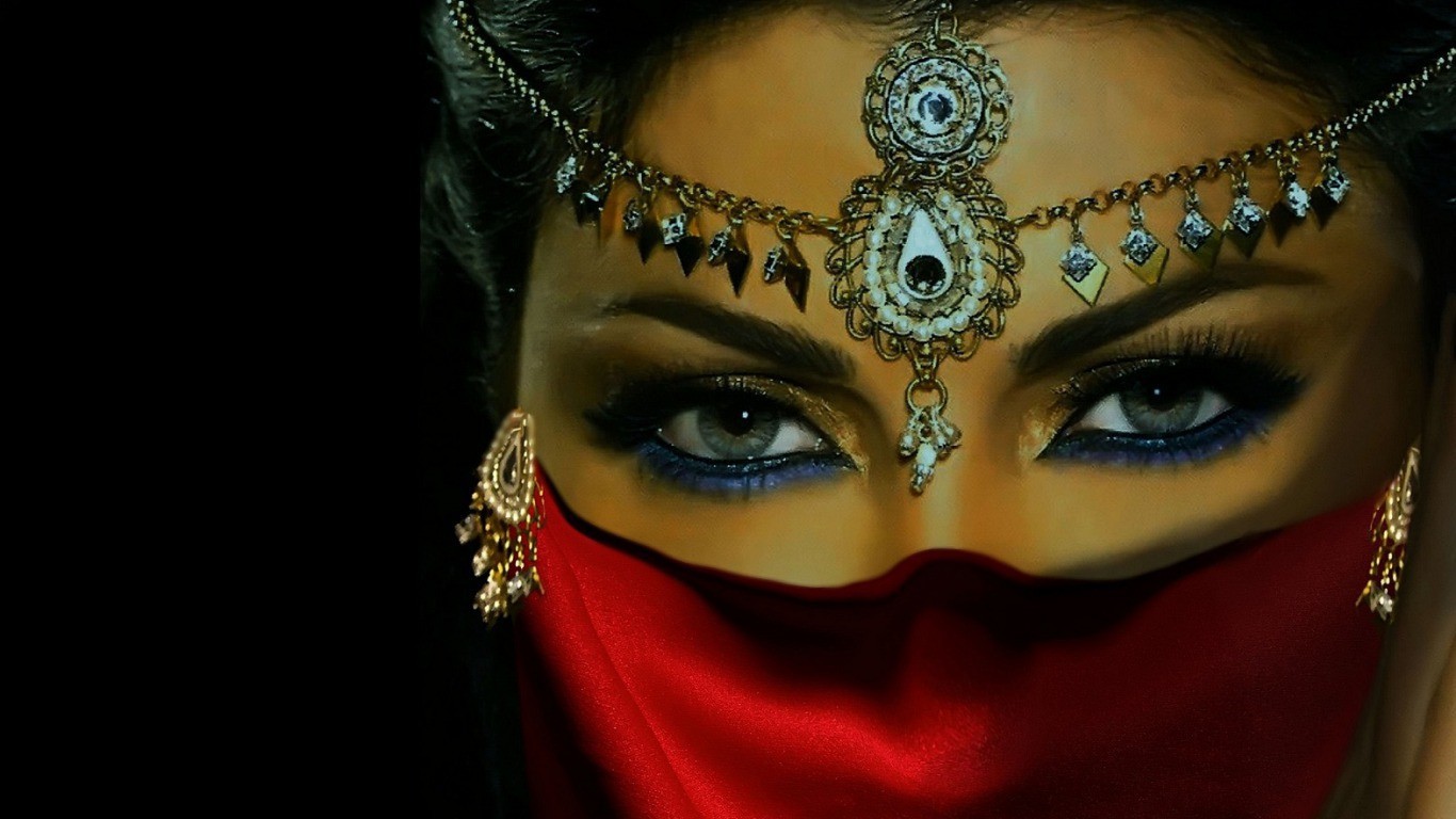carta da parati ragazza araba,viso,sopracciglio,avvicinamento,testa,occhio