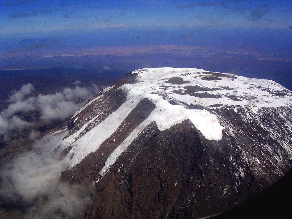 キリマンジャロの壁紙,山,空,山脈,サミット,海嶺