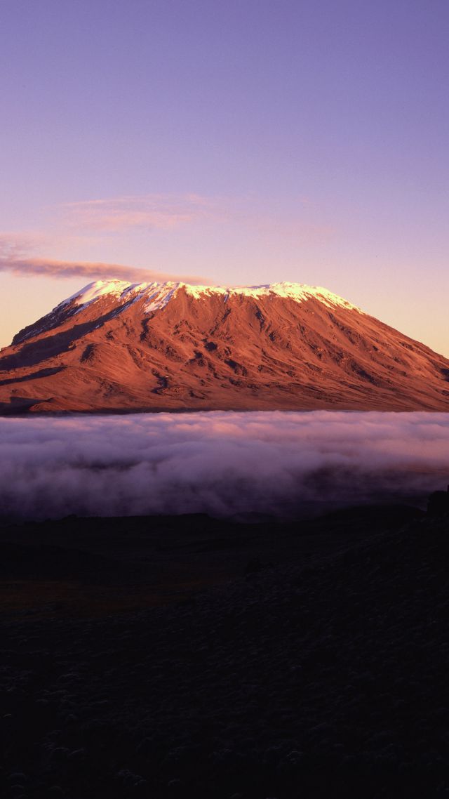 キリマンジャロの壁紙,自然,空,砂漠,地平線,風景