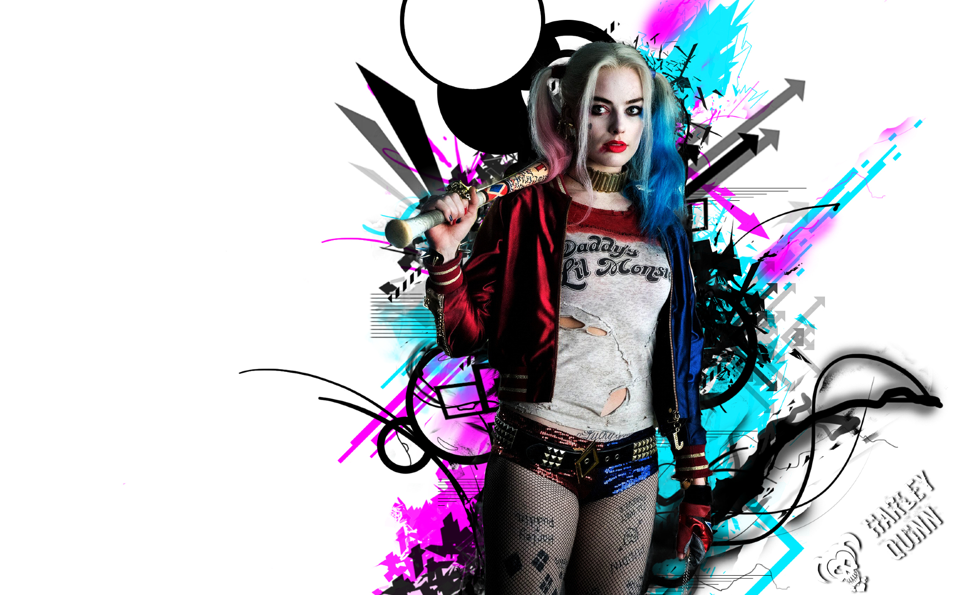 tapeten von harley quinn,grafikdesign,illustration,mode,grafik,cool