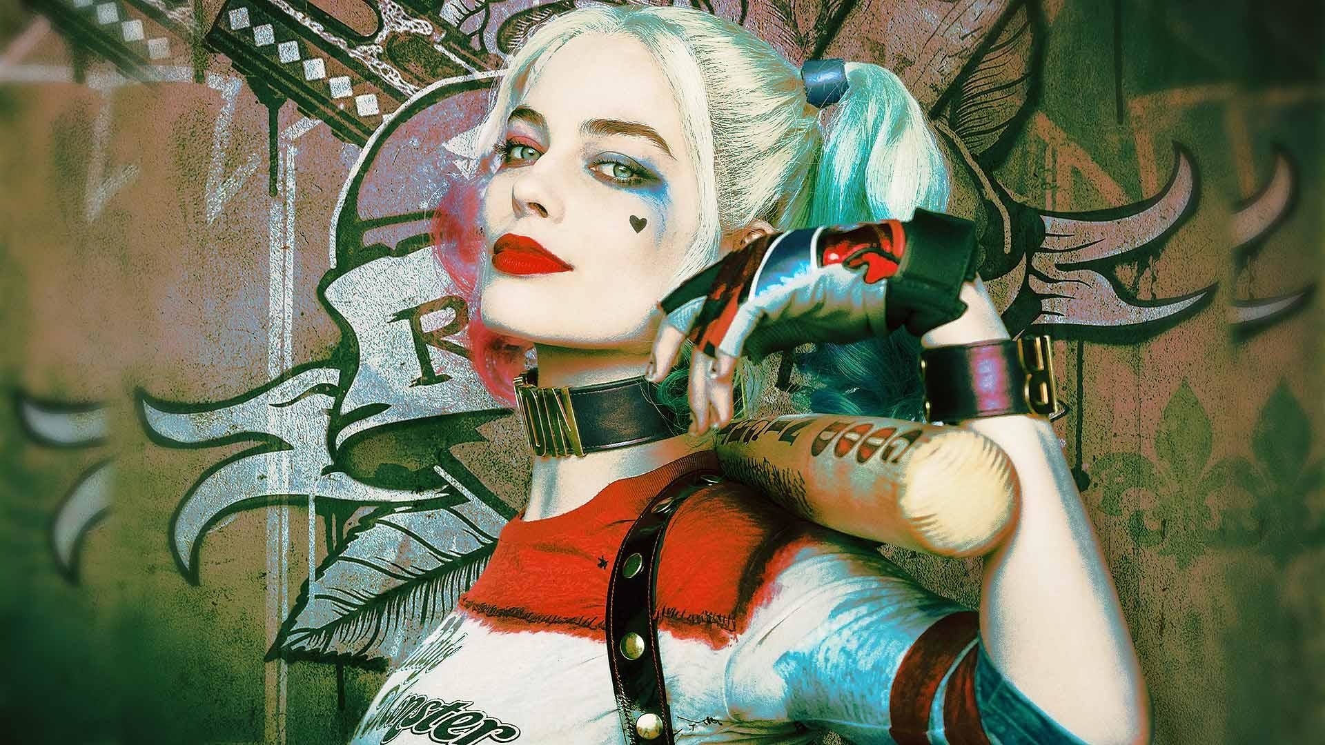 harley quinn fond d'écran en direct,illustration,art,supervillain,personnage fictif