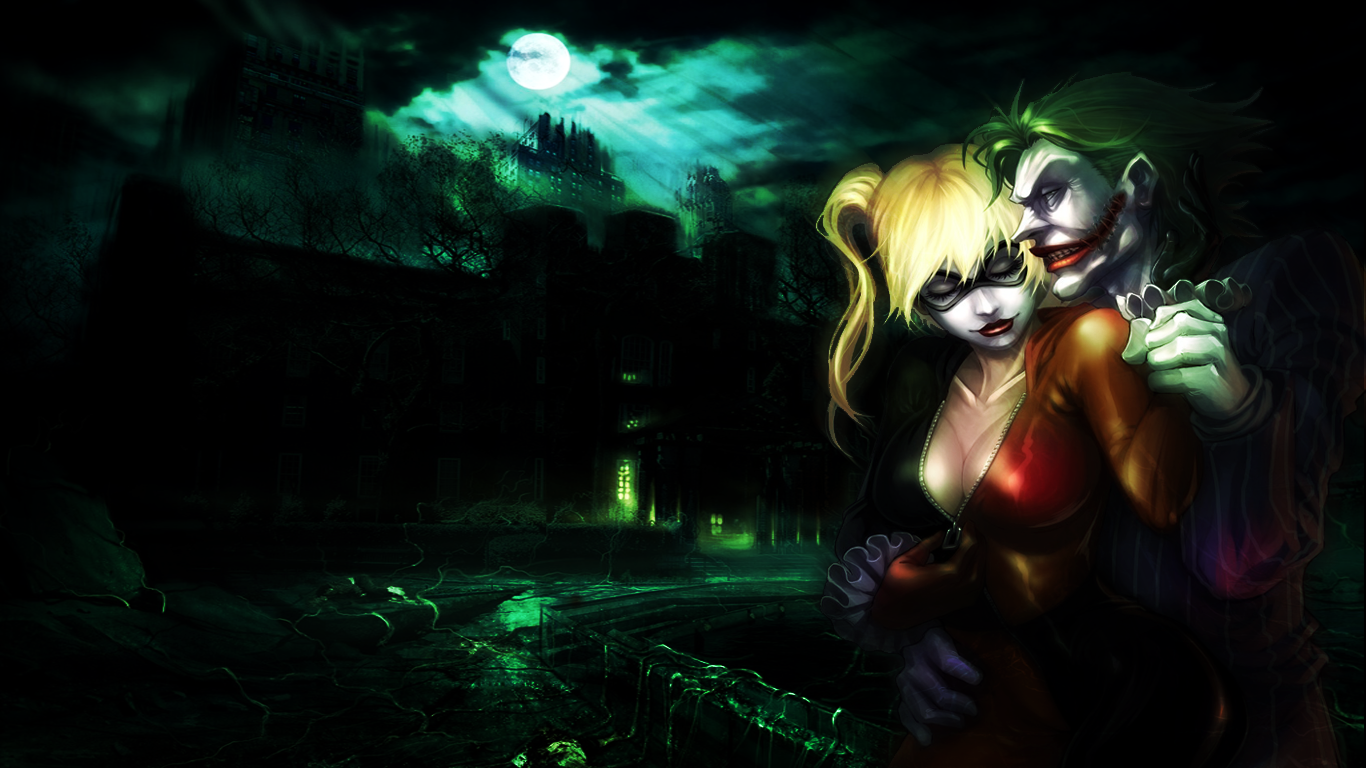 harley quinn live wallpaper,harley quinn,supercattivo,personaggio fittizio,buio,burlone