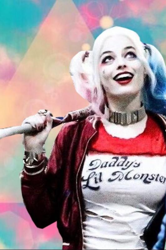 harley quinn live wallpaper,karikatur,illustration,glücklich,lächeln,erfundener charakter