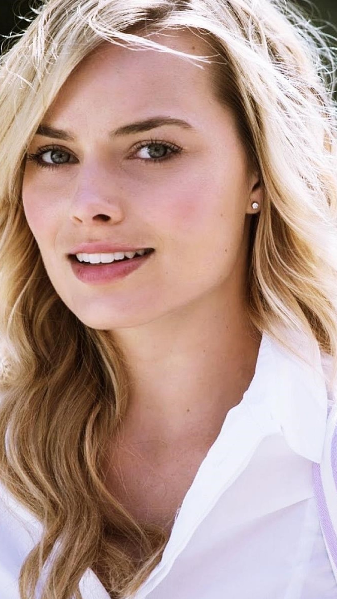 margot robbie fond d'écran iphone,cheveux,visage,sourcil,blond,coiffure