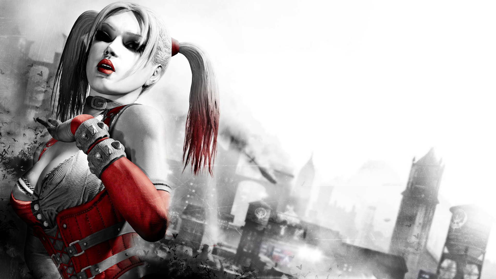 harley quinn anime fondos de pantalla,harley quinn,supervillano,personaje de ficción,hombre murciélago,bufón