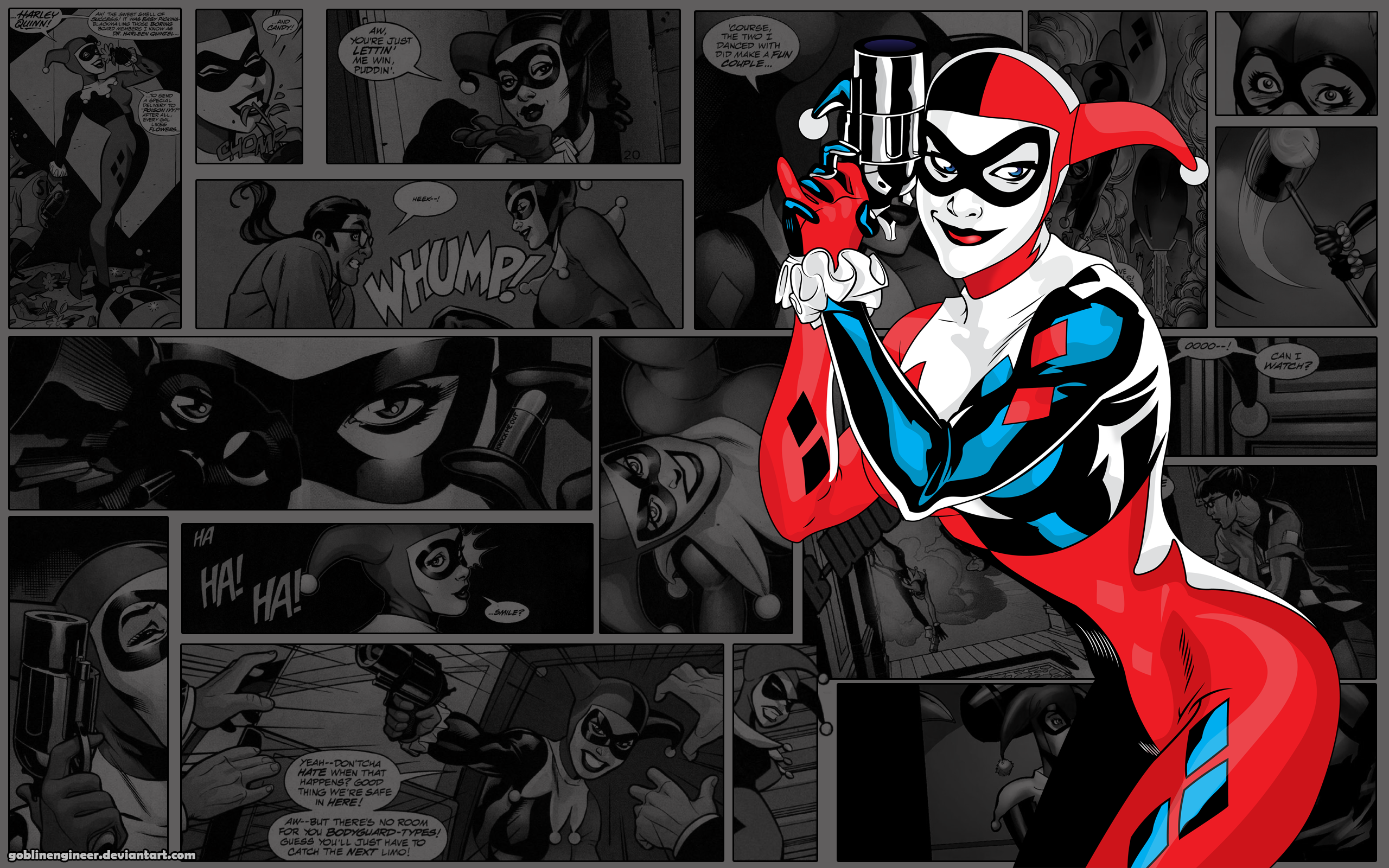 harley quinn comic wallpaper,fictional character,harley quinn,supervillain,batman,cartoon