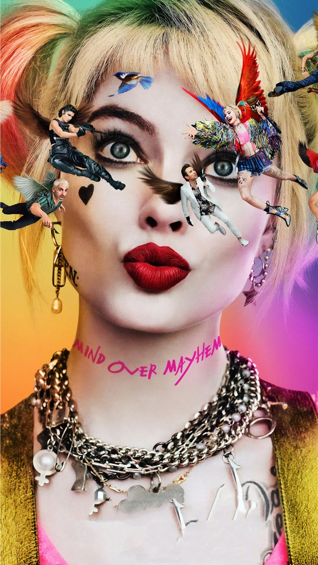 harley quinn wallpaper for iphone,face,head,eyewear,illustration,fashion accessory