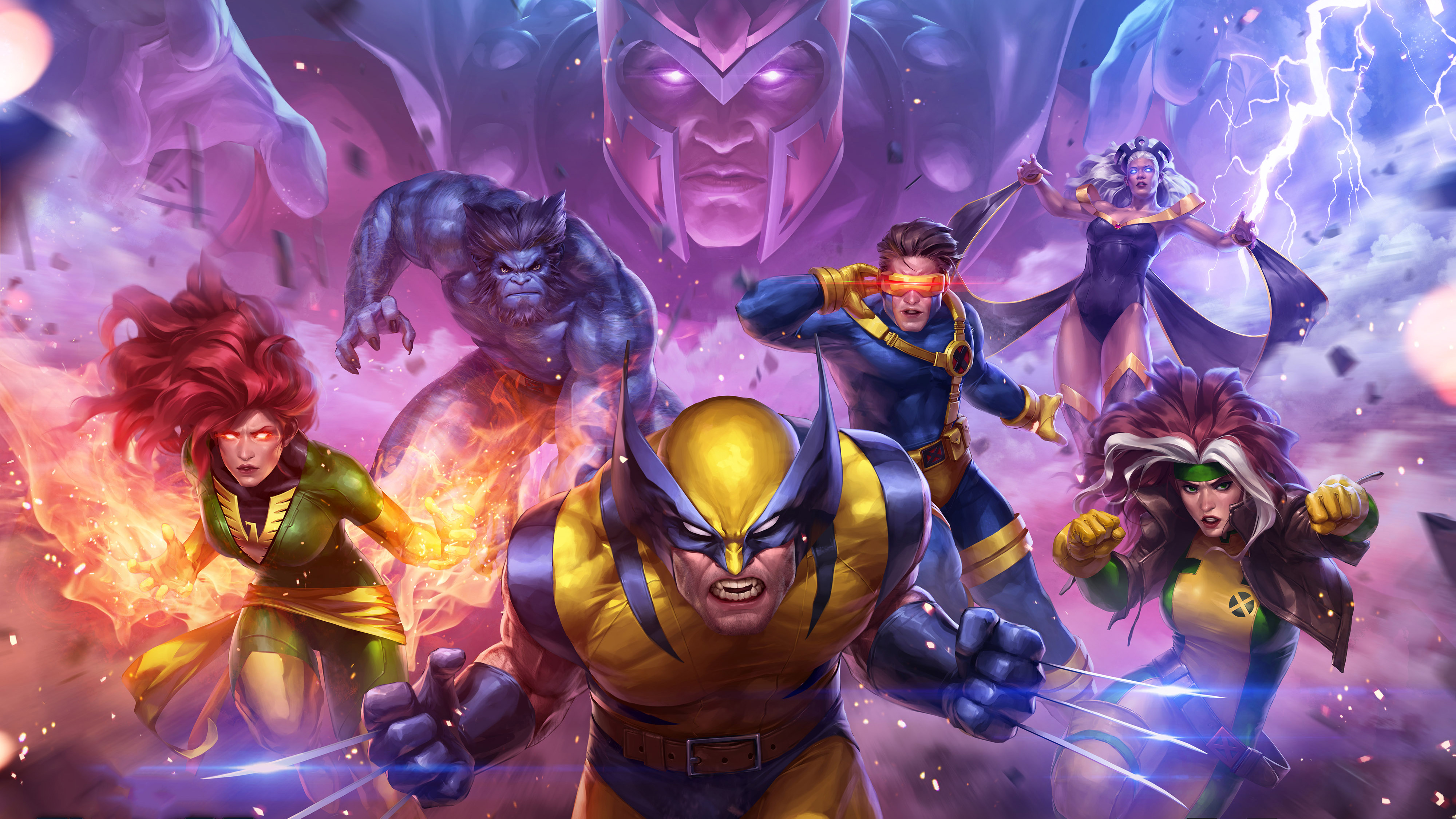 x men full hd wallpapers,hero,fictional character,purple,cg artwork,games