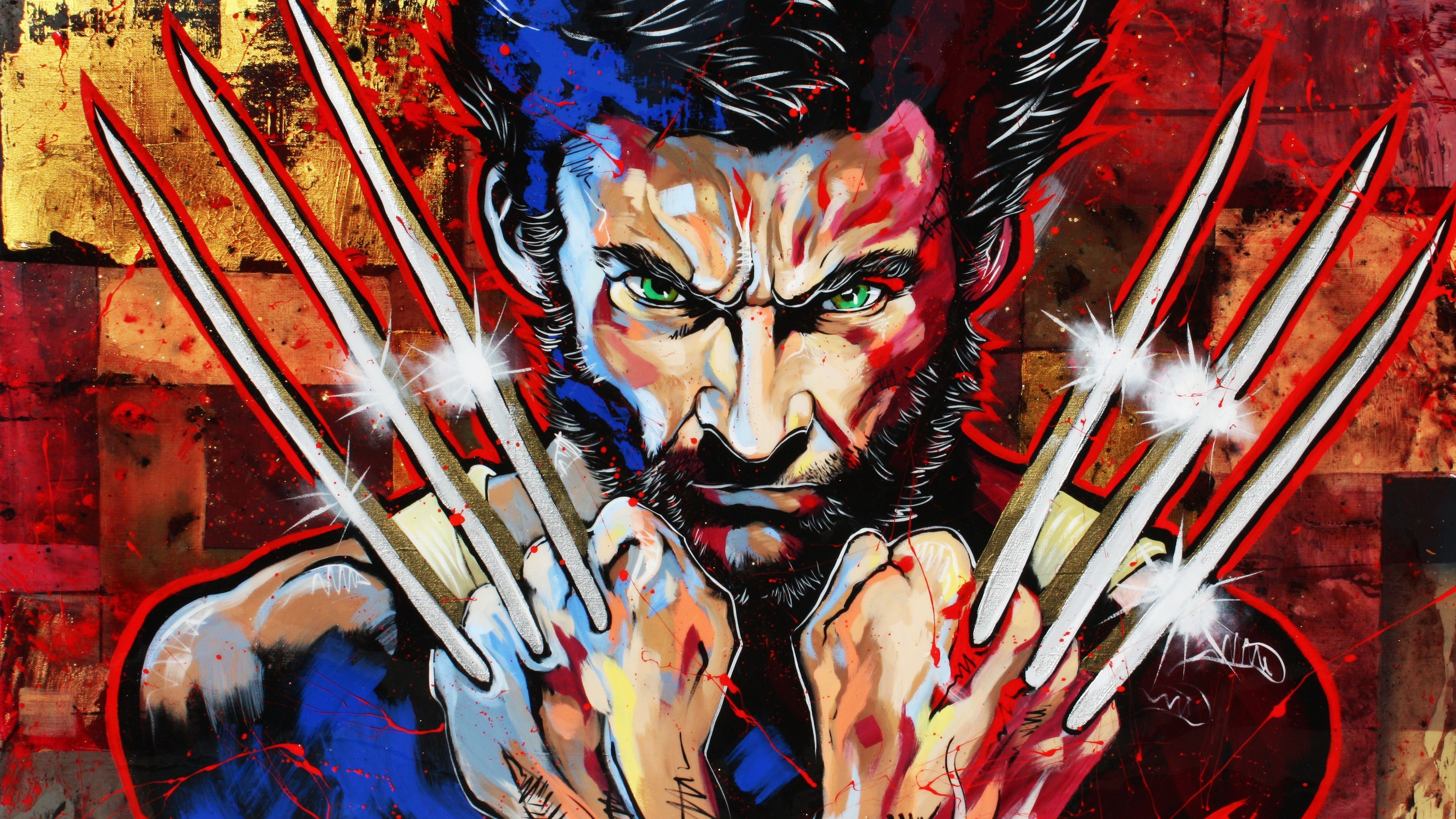 wallpaper de wolverine,wolverine,illustration,art,fictional character,graphic design