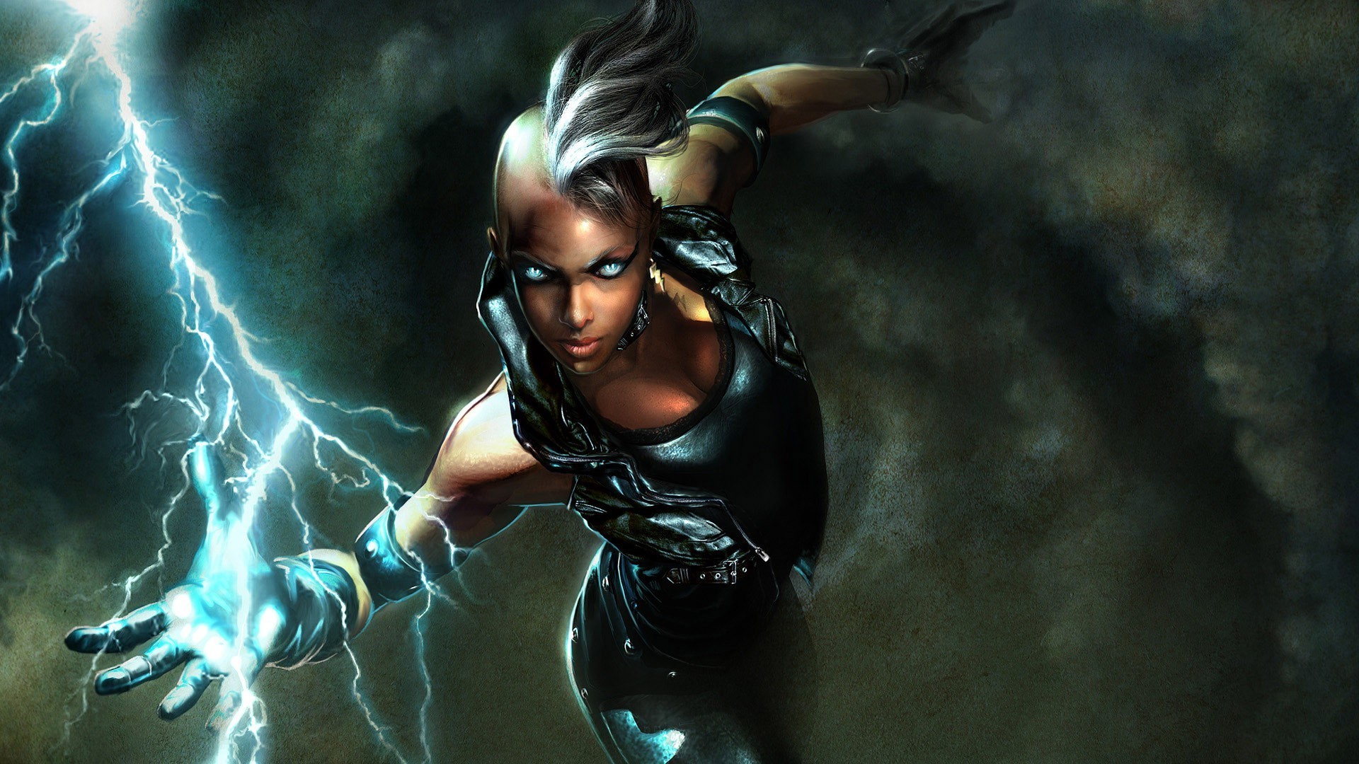 storm x men wallpaper,cg artwork,fictional character,digital compositing,illustration,darkness