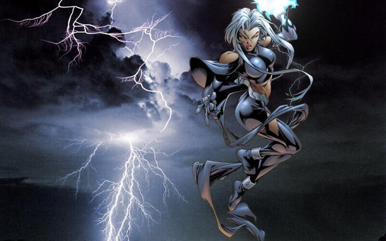 storm x men wallpaper,cg artwork,lightning,action adventure game,fictional character,mythology