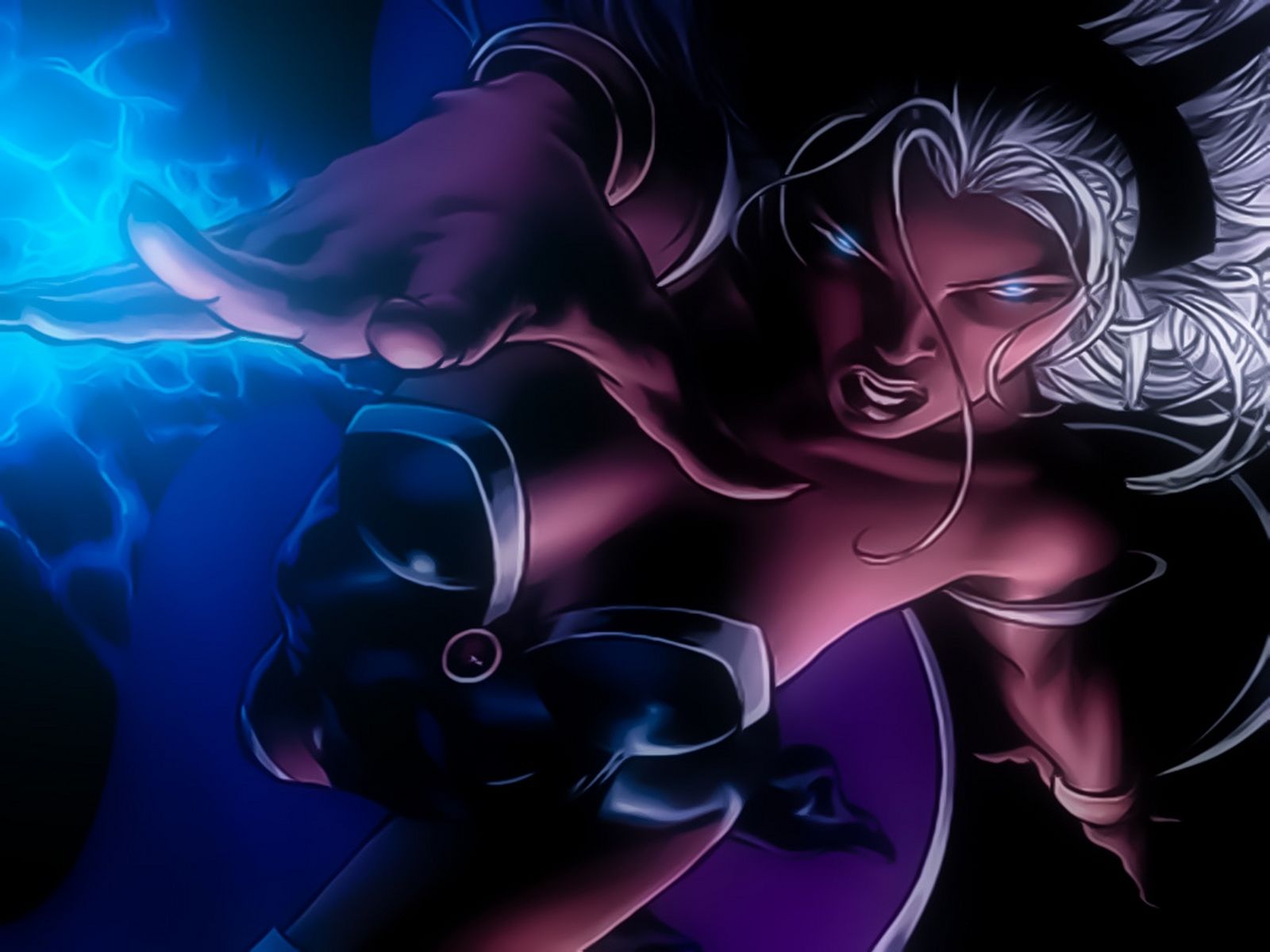 storm x men wallpaper,fictional character,cg artwork,purple,graphic design,illustration