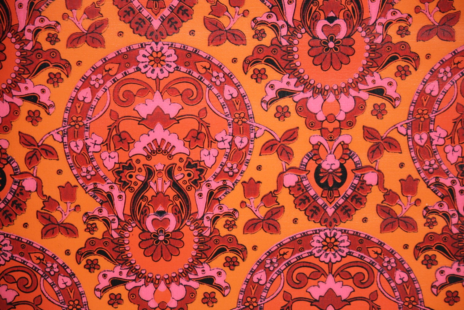 70s retro wallpaper,pattern,art,orange,visual arts,psychedelic art