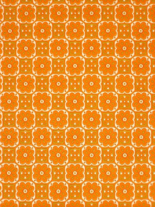 70年代のレトロな壁紙,オレンジ,パターン,黄,包装紙,設計