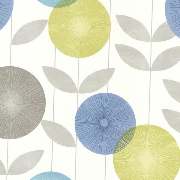 papel tapiz floral contemporáneo,circulo,modelo,amarillo,línea,diseño