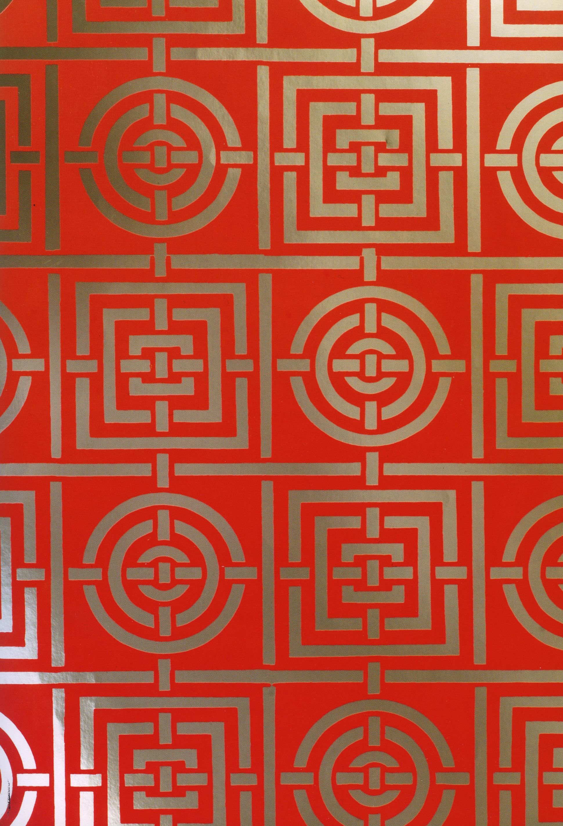 florence broadhurst wallpaper,red,pattern,text,line,design
